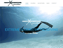 Tablet Screenshot of extremebluewaterfreediving.com